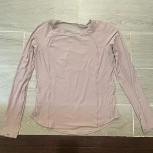 Lululemon Womens Sculpt Long Sleeve shirt in Blush size 6